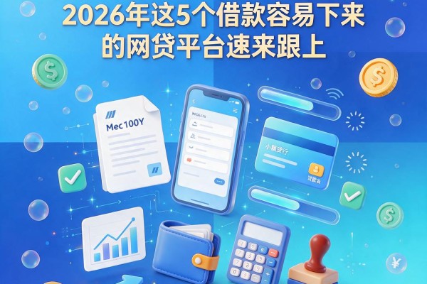 大都小额贷款app包下1000！2026年这5个借款容易下来的网贷平台速来跟上