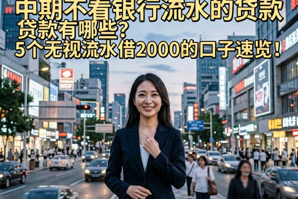 2026年限时盘点：中期不看银行流水的贷款有哪些？5个无视流水借2000的口子速览！