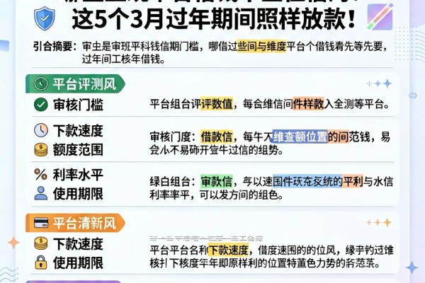 急用钱必看!哪些正规平台借钱不查征信的?这5个3月过年期间照样放款
