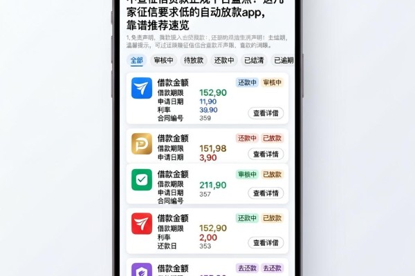 不查征信贷款正规平台盘点！这几家征信要求低的自动放款App，靠谱推荐速览