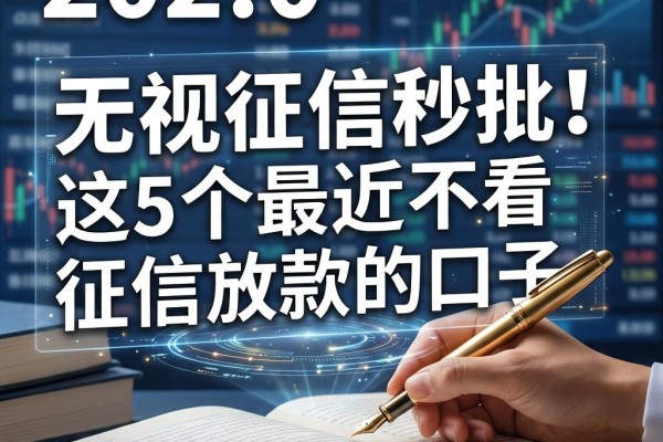 无视征信秒批!这5个最近不看征信放款的口子,亲测下款体验太舒服了
