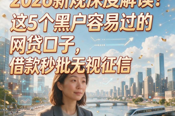 2026新规深度解读!这5个黑户容易过的网贷口子,借款秒批无视征信