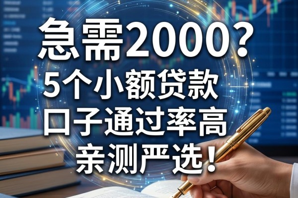 急需2000？这5个小额贷款口子通过率高，亲测严选！