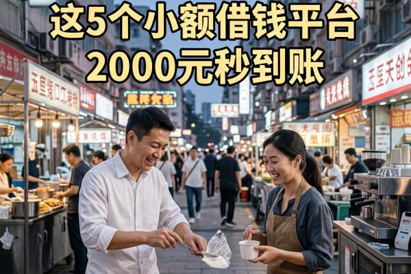 双黑口子不要芝麻信用分！这5个小额借钱平台，2000元秒到账