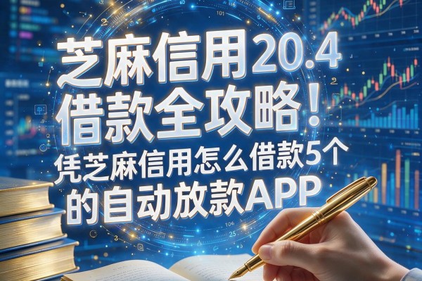 芝麻信用借款全攻略!盘点5个凭芝麻信用怎么借款的自动放款APP,本月最新技巧总结
