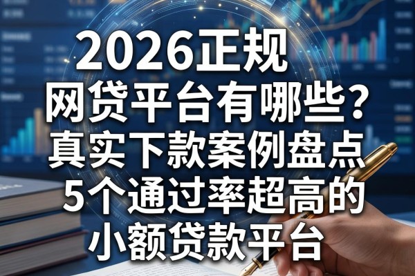 2026正规网贷平台有哪些?真实下款案例盘点:5个通过率超高的小额贷款平台