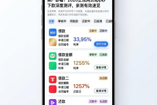 黑户必看！2026正规网贷app秒下款深度测评，亲测有效速览