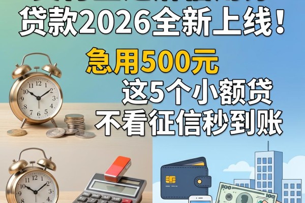 支付宝芝麻信用分贷款2026全新上线!急用500元这5个小额贷不看征信秒到账