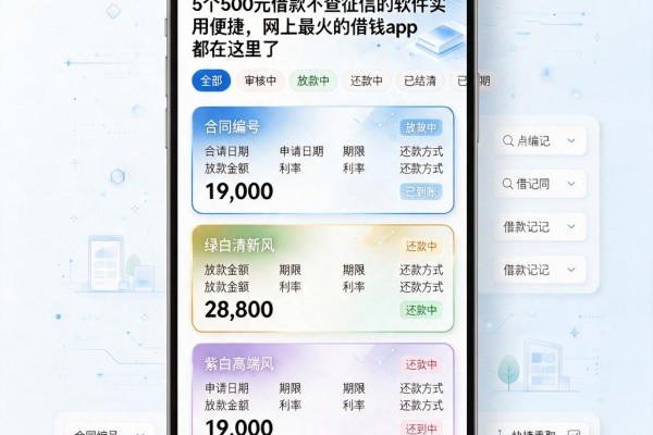 5个500元借款不查征信的软件实用便捷，网上最火的借钱app都在这里了