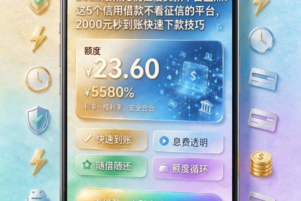 2026最新无视征信贷款平台盘点!这5个信用借款不看征信的平台,2000元秒到账快速下款技巧