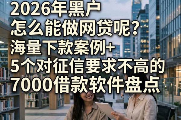 黑户必看！2026年黑户怎么能做网贷呢？海量下款案例+5个对征信要求不高的7000借款软件盘点