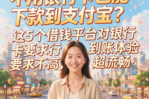 不用银行卡也能下款到支付宝？这5个借钱平台对银行卡要求不高，到账体验超流畅