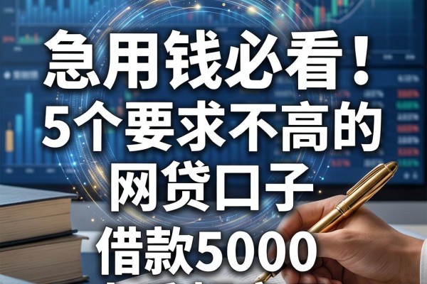 急用钱必看!5个要求不高的网贷口子,借款5000上手超容易