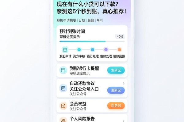 现在有什么小贷可以下款?亲测这5个秒到账,真心推荐!