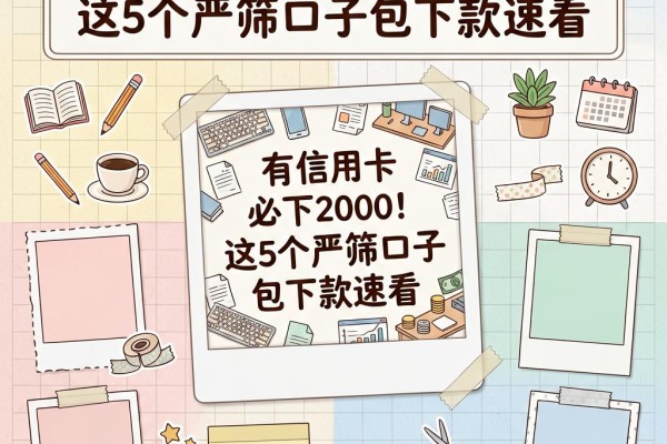 有信用卡必下2000!这5个严筛口子包下款速看