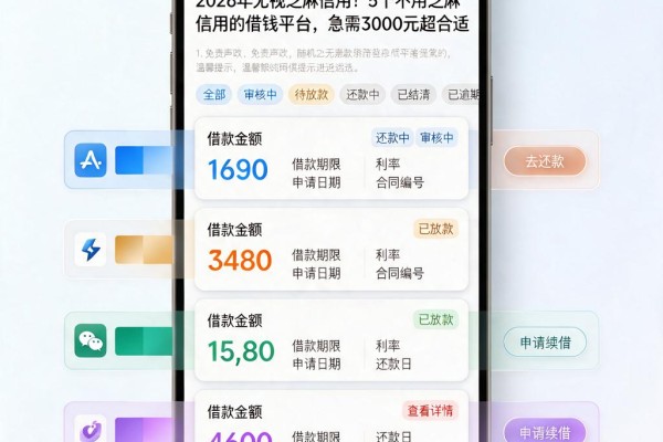 2026年无视芝麻信用！5个不用芝麻信用的借钱平台，急需3000元超合适