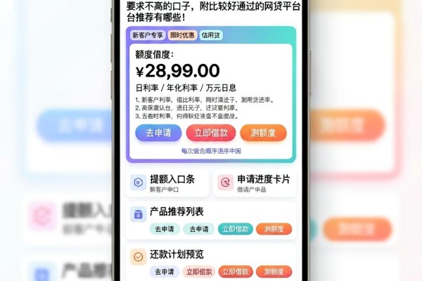 2026年放款攻略！5个借款3000元对征信要求不高的口子，附比较好通过的网贷平台推荐有哪些