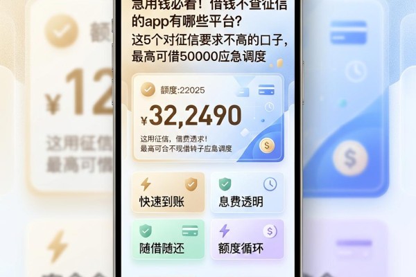 急用钱必看!借钱不查征信的app有哪些平台?这5个对征信要求不高的口子,最高可借50000应急调度