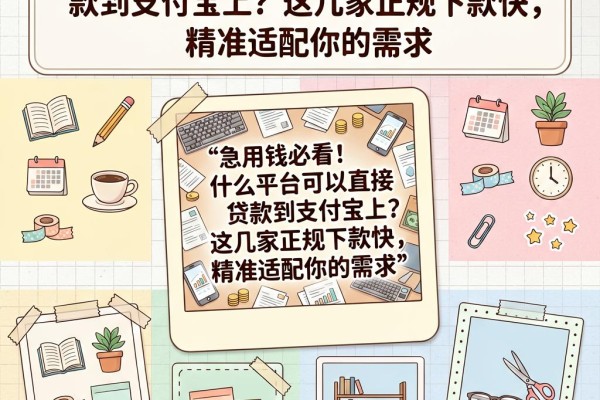 急用钱必看！什么平台可以直接贷款到支付宝上？这几家正规下款快，精准适配你的需求