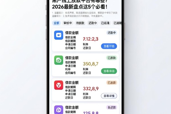 黑户线上放款平台有哪些?2026最新盘点这5个必看!