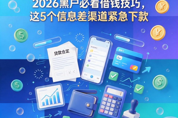最新不看征信网贷口子大盘点!2026黑户必看借钱技巧,这5个信息差渠道紧急下款