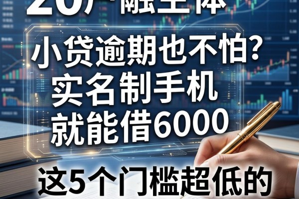 黑户小贷逾期也不怕？实名制手机就能借6000，这5个门槛超低的软件新手必看！