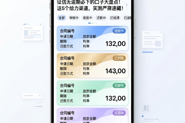 征信无逾期必下的口子大盘点!这5个给力渠道,实测严筛速藏!