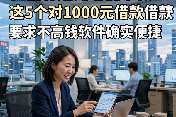 征信有逾期也能下款?这5个对1000元借款要求不高的借钱app软件确实便捷