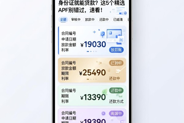 身份证就能贷款?这5个精选APP别错过,速看!