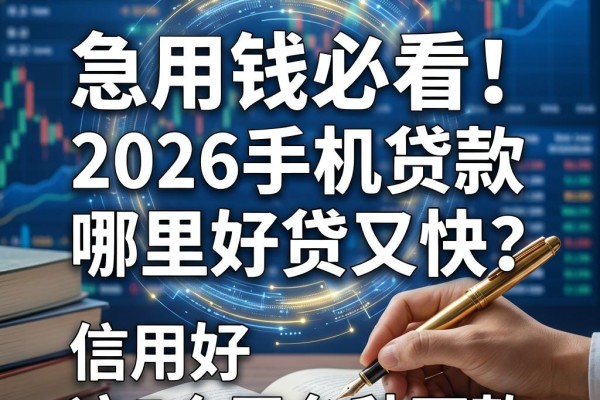 急用钱必看！2026手机贷款哪里好贷又快？信用好这5个平台秒下款