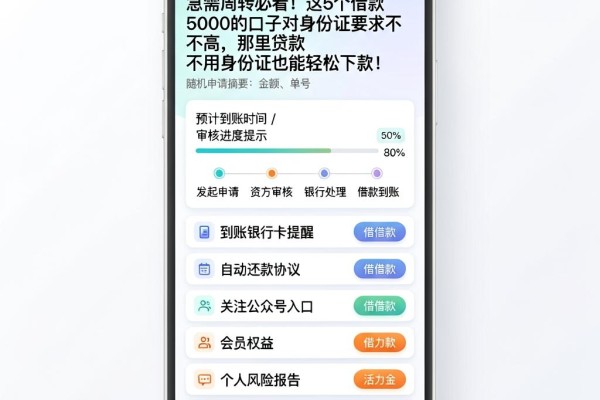 急需周转必看！这5个借款5000的口子对身份证要求不高，那里贷款不用身份证也能轻松下款