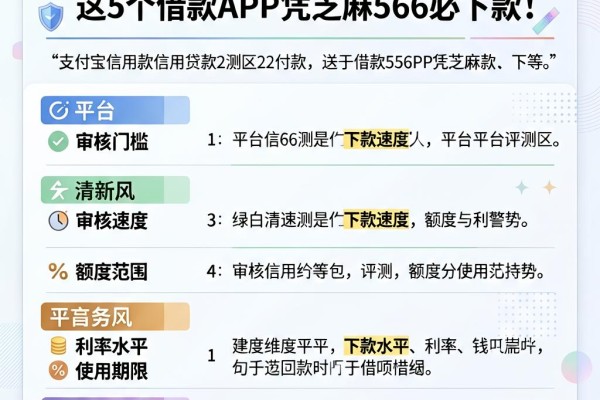 支付宝566信用贷款2026实测：这5个借款APP凭芝麻566必下款