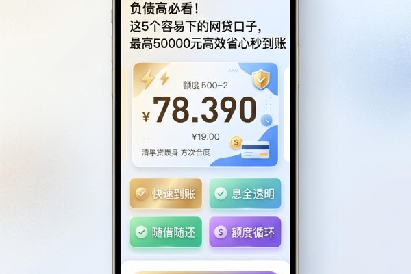 负债高必看!这5个容易下的网贷口子,最高50000元高效省心秒到账