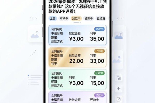 2026最新解读：怎样在手机上贷款借钱？这5个无视征信直接放款的APP速看！