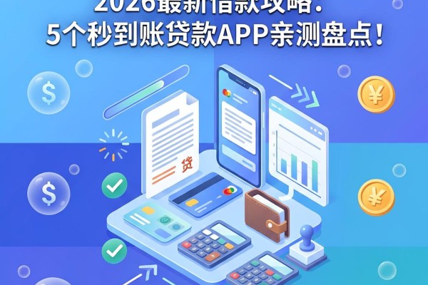 征信黑户哪里能借钱?2026最新借款攻略:5个秒到账贷款APP亲测盘点