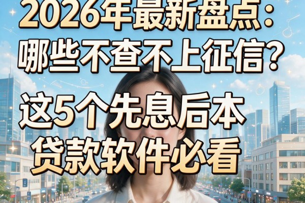 2026年最新盘点:哪些不查不上征信?这5个先息后本贷款软件必看
