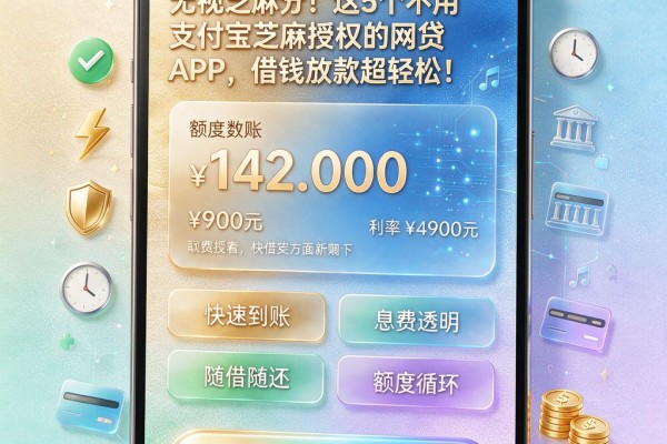 无视芝麻分!这5个不用支付宝芝麻授权的网贷APP,借钱放款超轻松