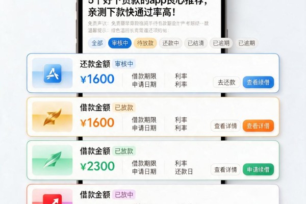 5个好下贷款的app良心推荐,亲测下款快通过率高!