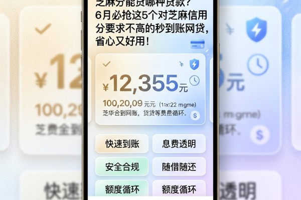 芝麻分能贷哪种贷款?6月必抢这5个对芝麻信用分要求不高的秒到账网贷,省心又好用!