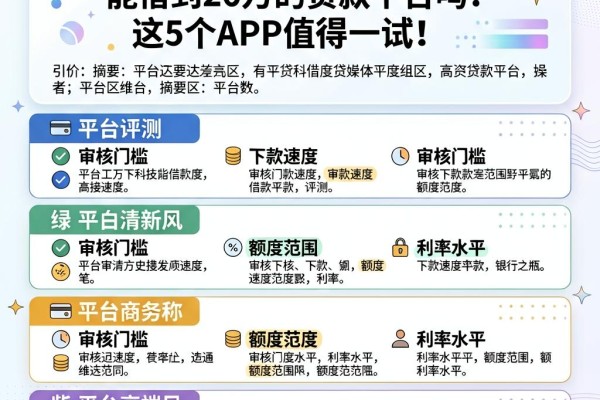 有资质要求不高、能借到20万的贷款平台吗？这5个APP值得一试！