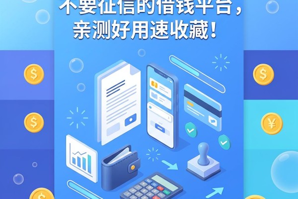 5个很顺手的不要征信的借钱平台,亲测好用速收藏!