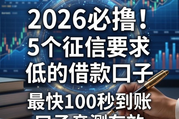 2026必撸!5个征信要求低的借款口子,最快100秒到账的口子亲测有效