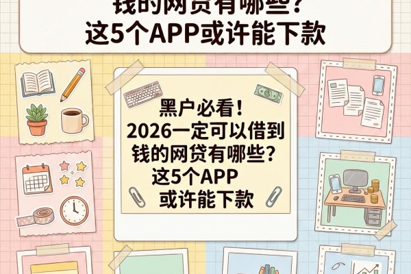 黑户必看！2026一定可以借到钱的网贷有哪些？这5个APP或许能下款