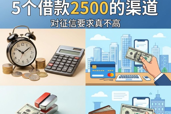 2026最新口子不看征信,这5个借款2500的渠道对征信要求真不高