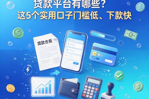 黑户利息高不看征信的贷款平台有哪些?这5个实用口子门槛低、下款快