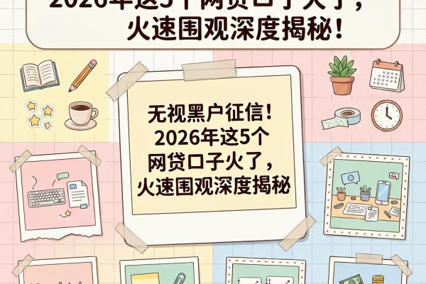无视黑户征信!2026年这5个网贷口子火了,火速围观深度揭秘