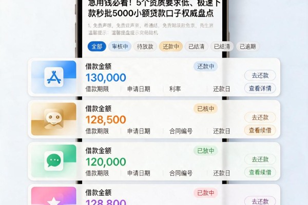 急用钱必看！5个资质要求低、极速下款秒批5000小额贷款口子权威盘点