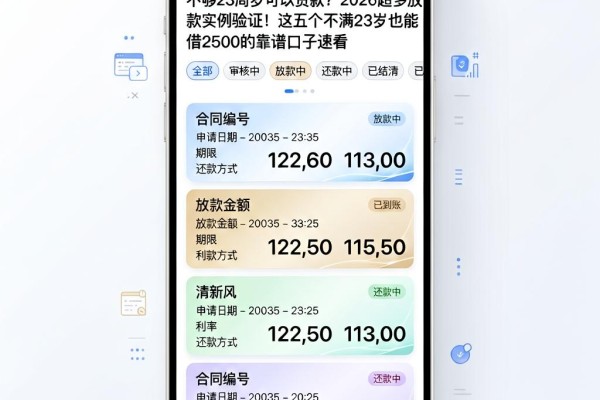 不够23周岁可以贷款?2026超多放款实例验证!这五个不满23岁也能借2500的靠谱口子速看