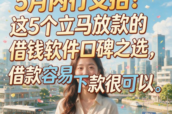 5月内行支招！这5个立马放款的借钱软件口碑之选，借款容易下款很可以