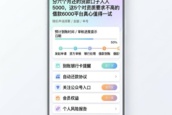 分六个月还的贷款口子人人5000,这5个对资质要求不高的借款6000平台真心值得一试